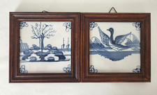 Framed delft tiles for sale  SHEFFIELD