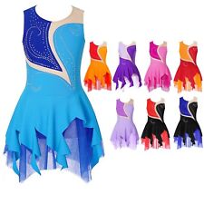 Vestido de treino infantil feminino bainha irregular collant competição roupa de dança comprar usado  Enviando para Brazil