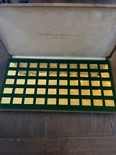 SELOS OFICIAIS DE PRATA DA AMÉRICA 24 quilates galvanizados a ouro FRANKLIN MINT PRATA  comprar usado  Enviando para Brazil