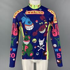 Camiseta de bicicleta WALTER VAN BEIRENDONCK FW21 tamanho G azul gráfica comprar usado  Enviando para Brazil