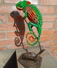 Scultura camaleonte scrap usato  Faenza