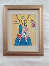 Usado, Impressão artística emoldurada Saint Hildegard von Bingen 12x15 iconografia religiosa católica comprar usado  Enviando para Brazil