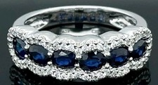 Saphirring 925 silber gebraucht kaufen  Weinheim