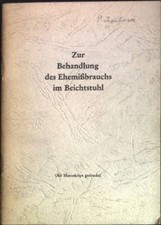 Zur behandlung ehemißbrauchs gebraucht kaufen  Koblenz