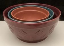 Pioneer Woman 3 peças Conjunto de tigelas de mistura em relevo Corncopia em excelente estado usado. HH-606 comprar usado  Enviando para Brazil