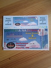 Biglietto lotteria maratona usato  Palermo