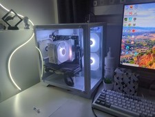 Custom white gaming for sale  LONDON