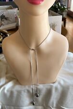 Collier metallo argentato usato  Italia