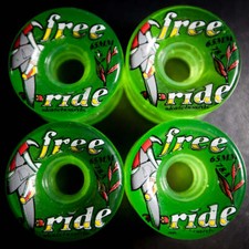 *CAIXA ABERTA* Rodas Longboard Free Ride Green 65mm 78a (Conjunto de 4) comprar usado  Enviando para Brazil