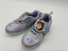 Tênis esportivo Disney Frozen infantil menina Anna & Elsa cintilante iluminado tamanho 12 comprar usado  Enviando para Brazil
