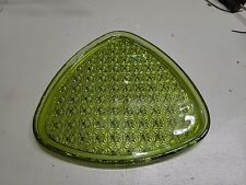 Usado, Pratos triangulares de vidro verde com anéis de copo, conjunto de 4, sem copos incluídos comprar usado  Enviando para Brazil