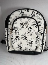 Mini mochila Disney Mickey Mouse 8x11 preto e branco comprar usado  Enviando para Brazil