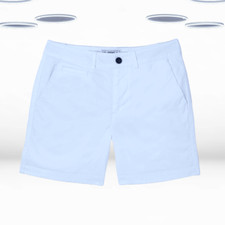 Shorts chino feminino Ex Fat Face algodão padstow azul argila, usado comprar usado  Enviando para Brazil