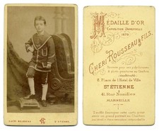 Cdv garçon costumé d'occasion  Chaumont