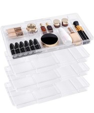 Organizador de gaveta expansível plástico transparente Oubonun 11,1" a 19,2" largura 1,3" altura comprar usado  Enviando para Brazil