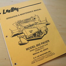 Leeboy model 800 for sale  Portland