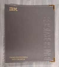 Usado, IBM Vintage Vinil Planejador Portfólio Organizador Cinza RARO comprar usado  Enviando para Brazil