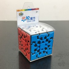 3x3 Gear Cube Oryginalny bez naklejek gładki i mechanizm zębaty Idealny puzz.qhk na sprzedaż  Wysyłka do Poland
