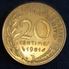 Centimes 1981 repubblica usato  Trapani