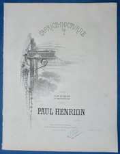Paul henrion partition d'occasion Paul henrion partition d'occasion  France