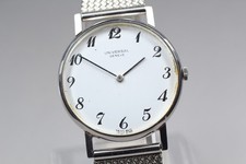 Relógio masculino "EXC+++++" Universal Geneve 842109 prata branco corda manual JAPÃO comprar usado  Enviando para Brazil