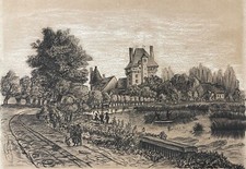 Paisagem atribuída a Jean-Pierre Thénot (1803-1857) carvão levantadó comprar usado  Enviando para Brazil