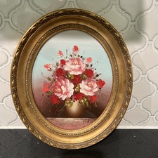Vintage floral painting for sale  Akron