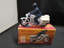 P760-MATCHBOX SUPERFAST MB33-C MOTOCICLETA POLICIAL COM CAIXA. comprar usado  Enviando para Brazil