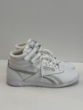 Tênis Reebok Freestyle Feminino Top Alto Branco/Prata Metálico Novo sem etiquetas - 8,5 comprar usado  Enviando para Brazil