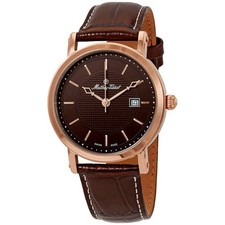Relógio masculino Mathey-Tissot City mostrador marrom couro marrom H611251PM, usado comprar usado  Enviando para Brazil
