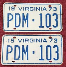 1973 virginia license for sale  Staunton