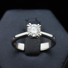 Anello solitario oro usato  Bari
