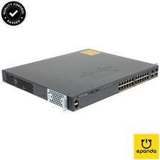 Switch de Ethernet Cisco 2960X WS-C2960X-24PS-L 24xGigabit 370W PoE+ Web-UI, 1Y-Wty comprar usado  Enviando para Brazil