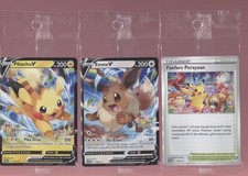Cartão promocional Pokemon SEALED Pikachu 377/S-P Eevee 378/S-P Fanfare Perayaan 374/S-P, usado comprar usado  Enviando para Brazil