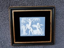 Vintage framed jasperware for sale  WIGSTON