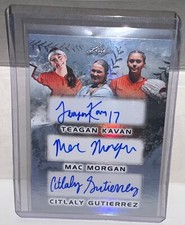 2024 Leaf Lone Star softball Texas Teagan Kavan Morgan autógrafo #d /31 comprar usado  Enviando para Brazil