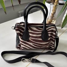 Zebra tasche leder gebraucht kaufen  Taufkirchen