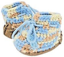 NOVO Genuíno UGG Austrália Bebê Crochê AZUL Multi Botas Sapatos M ou G, usado comprar usado  Enviando para Brazil