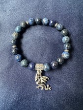 Dumortierite beaded bracelet for sale  COLCHESTER