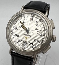 Junkers Chronograf Limitowana edycja VINTAGE Data Zegarek na rękę 38mm Kwarcowy SPRAWDZONY✅ na sprzedaż  Wysyłka do Poland