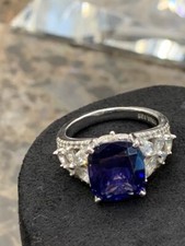 Diamonique simulated tanzanite for sale  NEATH