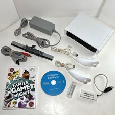 Console Nintendo Wii branco RVL-001 cabos de alimentação testados sensor esportivo Nunchucks comprar usado  Enviando para Brazil