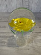 Yellow flower paperweight for sale  WHITEHAVEN