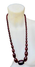 Collier bakélite rouge d'occasion  Saint-Aubin-du-Cormier