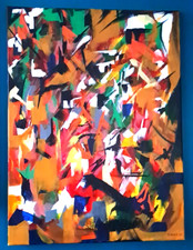 Acrylic abstract painting for sale  ASHFORD