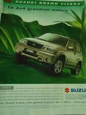 Publicité presse 2004  Suzuki Grand Vitara Le 4 x 4 gradeur nature comprar usado  Enviando para Brazil