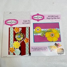 Juego de troqueles plegables de puerta de la vida A2 y tarjeta de regalo A2 juego de troqueles emergentes artesanía floral segunda mano  Embacar hacia Mexico