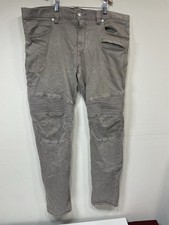 JEANS SKINNY BIKER TINGIDO ORIGINAL ARMANI EXCHANGE J27. CINZA, CINTURA tamanho 38 comprar usado  Enviando para Brazil