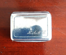 antique silver match box for sale  SELBY