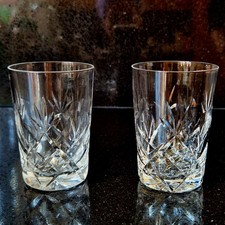 edinburgh crystal whisky glasses star for sale  LONDON